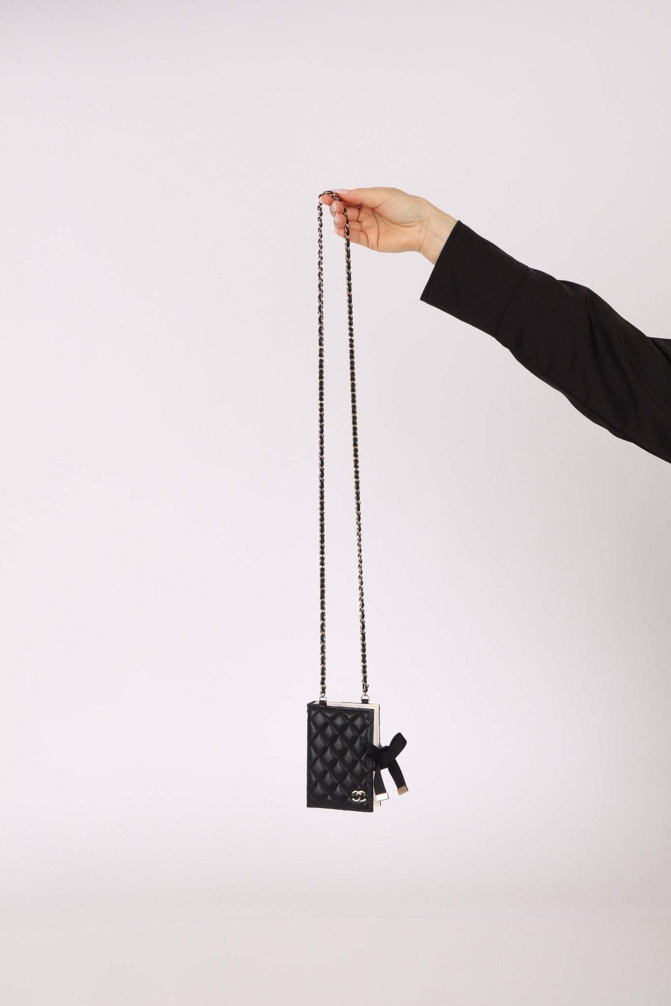 Chanel 2022 Lambskin Book Cardholder on Chain - FashioNica