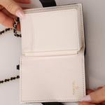 Chanel 2022 Lambskin Book Cardholder on Chain - FashioNica