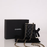 Chanel 2022 Lambskin Book Cardholder on Chain - FashioNica