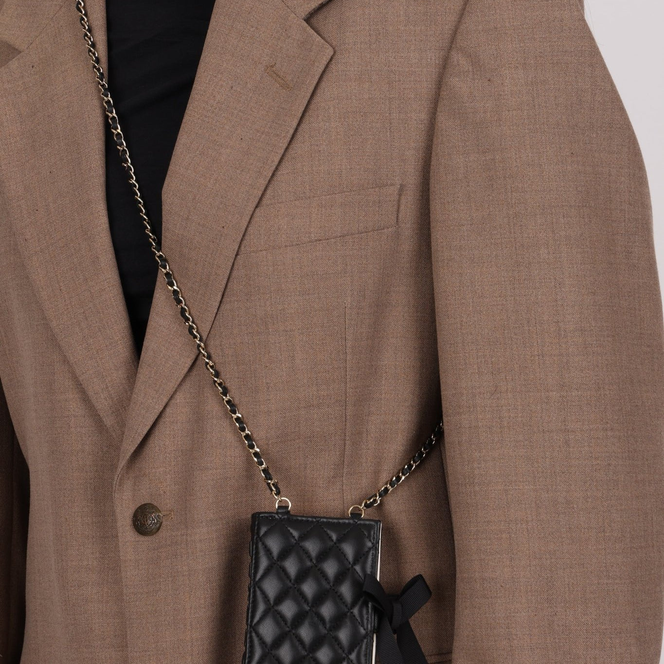 Chanel 2022 Lambskin Book Cardholder on Chain - FashioNica