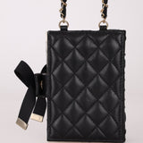 Chanel 2022 Lambskin Book Cardholder on Chain - FashioNica