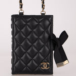 Chanel 2022 Lambskin Book Cardholder on Chain - FashioNica