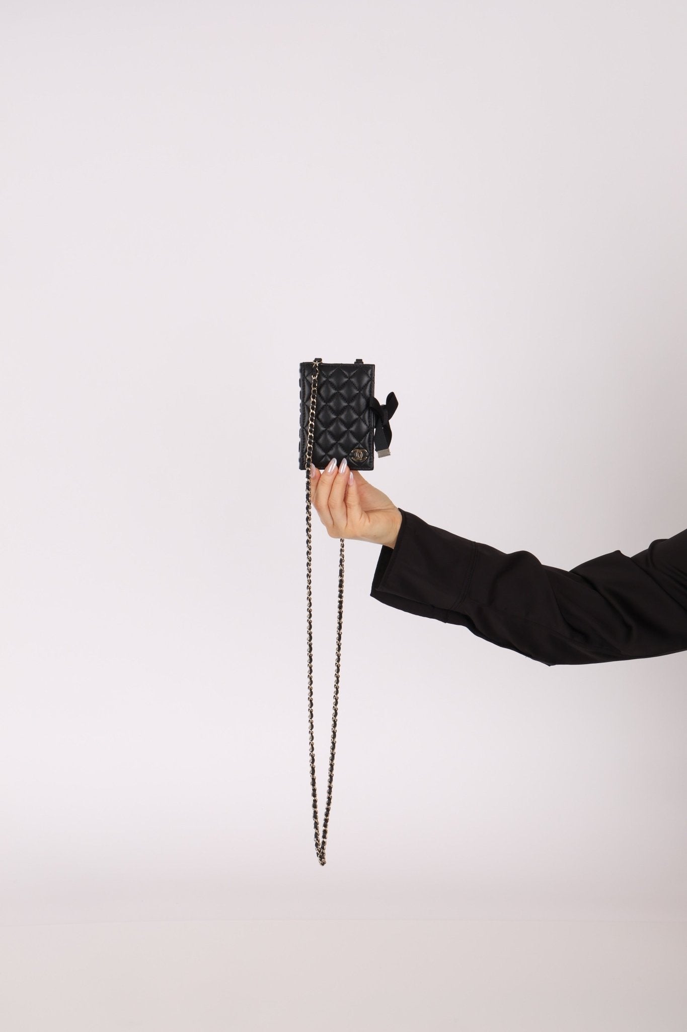 Chanel 2022 Lambskin Book Cardholder on Chain - FashioNica