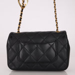 Chanel 2022 Quilted Mini Lambskin Heart Charms Flap Bag - FashioNica