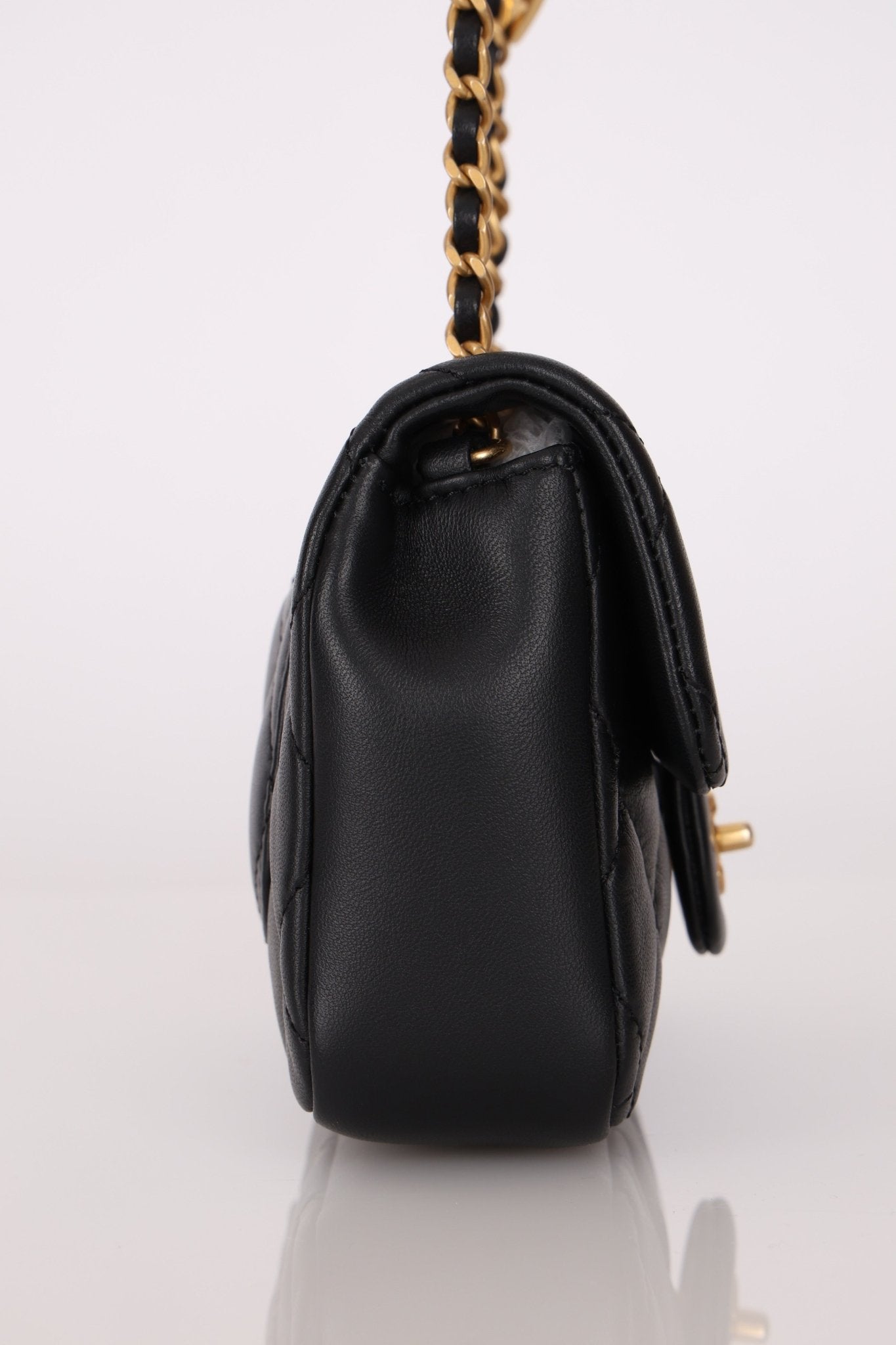 Chanel 2022 Quilted Mini Lambskin Heart Charms Flap Bag - FashioNica