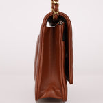 Chanel 2023 Cognac Lambskin Studded CC Wallet On Chain GHW - FashioNica