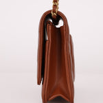 Chanel 2023 Cognac Lambskin Studded CC Wallet On Chain GHW - FashioNica