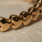 Chanel 2023 Crystal CC Strass Heart Bangle - FashioNica