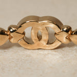 Chanel 2023 Crystal CC Strass Heart Bangle - FashioNica