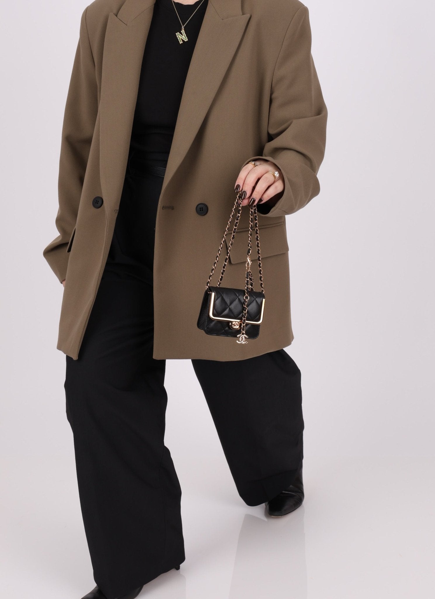 Chanel 2023 Lambskin Frame Card Holder Belt Bag RGHW - FashioNica