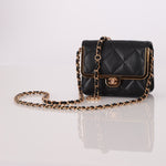Chanel 2023 Lambskin Frame Card Holder Belt Bag RGHW - FashioNica