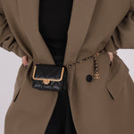 Chanel 2023 Lambskin Frame Card Holder Belt Bag RGHW - FashioNica