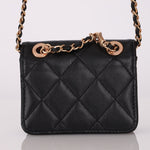 Chanel 2023 Lambskin Frame Card Holder Belt Bag RGHW - FashioNica
