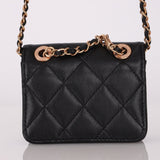 Chanel 2023 Lambskin Frame Card Holder Belt Bag RGHW - FashioNica
