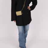 Chanel 2023 Lambskin Pistachio Coco Hearts Cardholder on Chain - FashioNica