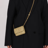 Chanel 2023 Lambskin Pistachio Coco Hearts Cardholder on Chain - FashioNica