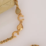 Chanel 2023 Lambskin Pistachio Coco Hearts Cardholder on Chain - FashioNica