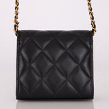 Chanel 2023 Lambskin & Plexiglass Heart Turnlock Coco Love Flap - FashioNica