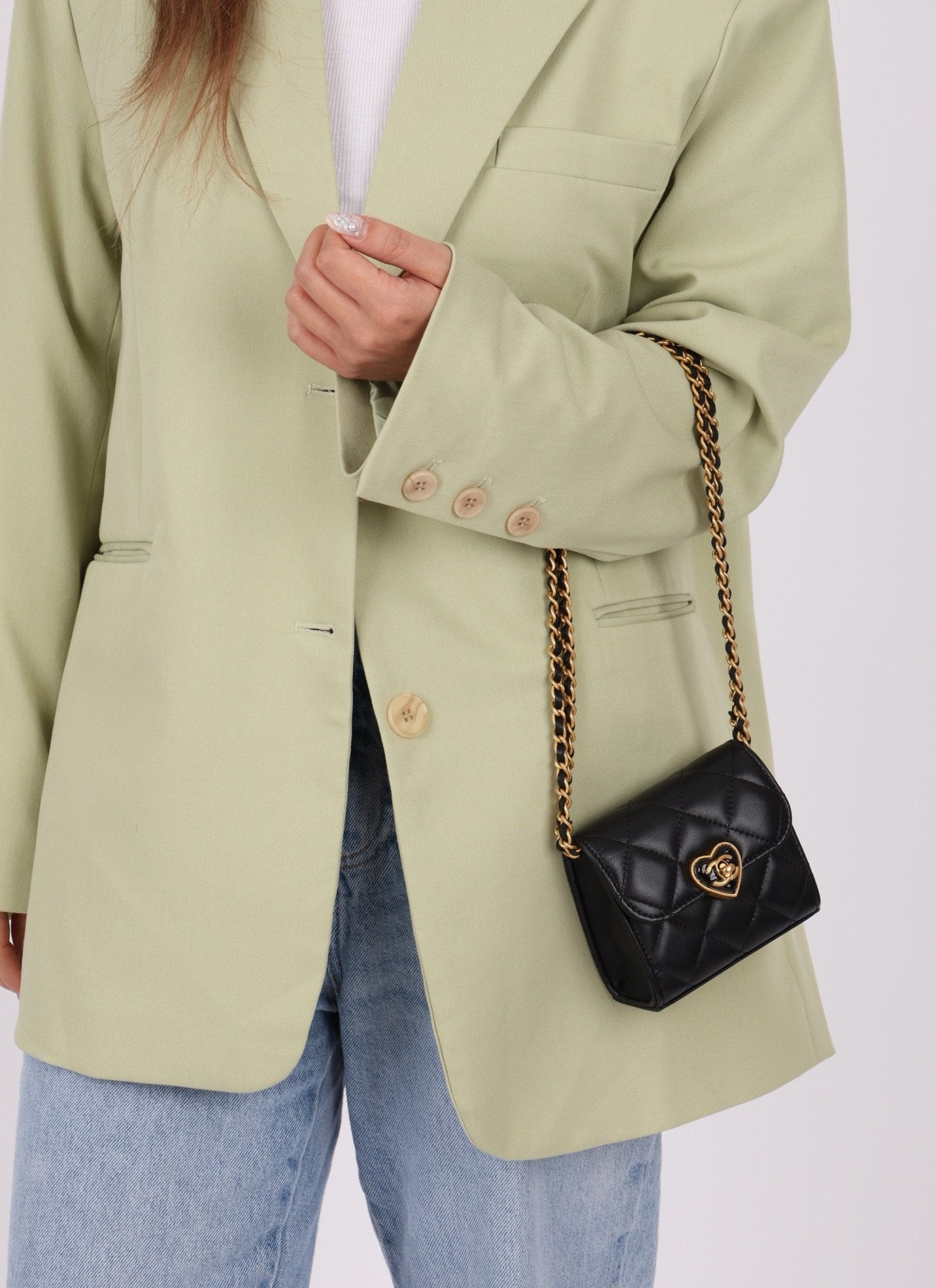 Chanel 2023 Lambskin & Plexiglass Heart Turnlock Coco Love Flap - FashioNica