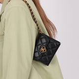 Chanel 2023 Lambskin & Plexiglass Heart Turnlock Coco Love Flap - FashioNica