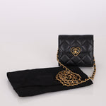 Chanel 2023 Lambskin & Plexiglass Heart Turnlock Coco Love Flap - FashioNica