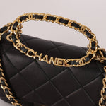 Chanel 2023 Lambskin Top Handle Mini Flap - FashioNica