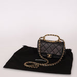 Chanel 2023 Lambskin Top Handle Mini Flap - FashioNica