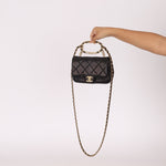 Chanel 2023 Lambskin Top Handle Mini Flap - FashioNica