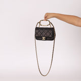 Chanel 2023 Lambskin Top Handle Mini Flap - FashioNica