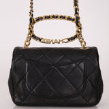 Chanel 2023 Lambskin Top Handle Mini Flap - FashioNica