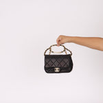 Chanel 2023 Lambskin Top Handle Mini Flap - FashioNica
