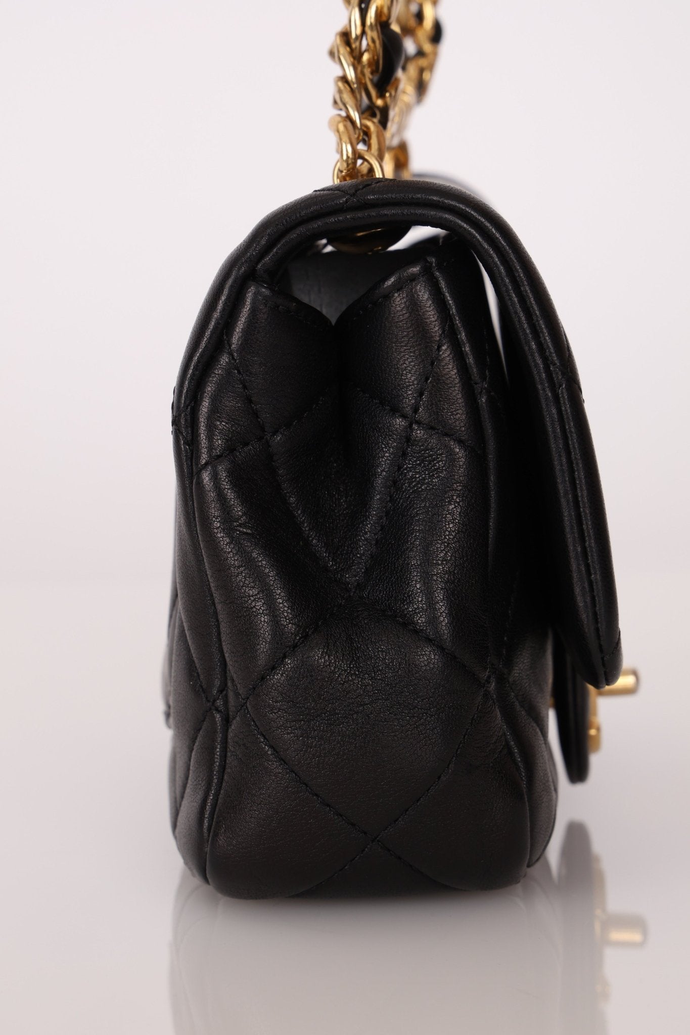 Chanel 2023 Lambskin Top Handle Mini Flap - FashioNica