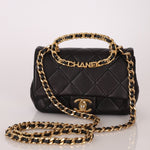 Chanel 2023 Lambskin Top Handle Mini Flap - FashioNica