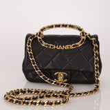 Chanel 2023 Lambskin Top Handle Mini Flap - FashioNica