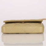 Chanel 2023 Matcha Lambskin Coco Cardholder on Chain - FashioNica