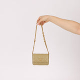 Chanel 2023 Matcha Lambskin Coco Cardholder on Chain - FashioNica