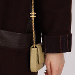Chanel 2023 Matcha Lambskin Coco Cardholder on Chain - FashioNica