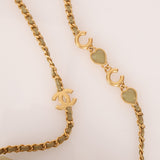 Chanel 2023 Matcha Lambskin Coco Cardholder on Chain - FashioNica