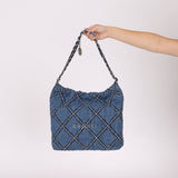 Chanel 2023 Small Denim 22 Shoulder Bag - FashioNica