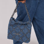 Chanel 2023 Small Denim 22 Shoulder Bag - FashioNica