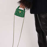 Chanel 2024 Emerald Green Mini Nano Kelly Shopper Bag - FashioNica