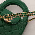 Chanel 2024 Emerald Green Mini Nano Kelly Shopper Bag - FashioNica