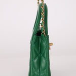Chanel 2024 Emerald Green Mini Nano Kelly Shopper Bag - FashioNica