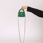 Chanel 2024 Emerald Green Mini Nano Kelly Shopper Bag - FashioNica
