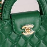 Chanel 2024 Emerald Green Mini Nano Kelly Shopper Bag - FashioNica