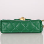 Chanel 2024 Emerald Green Mini Nano Kelly Shopper Bag - FashioNica