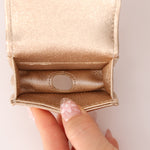 Chanel 2024 Gold Metallic Duo Coin Pouch - FashioNica