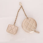 Chanel 2024 Gold Metallic Duo Coin Pouch - FashioNica