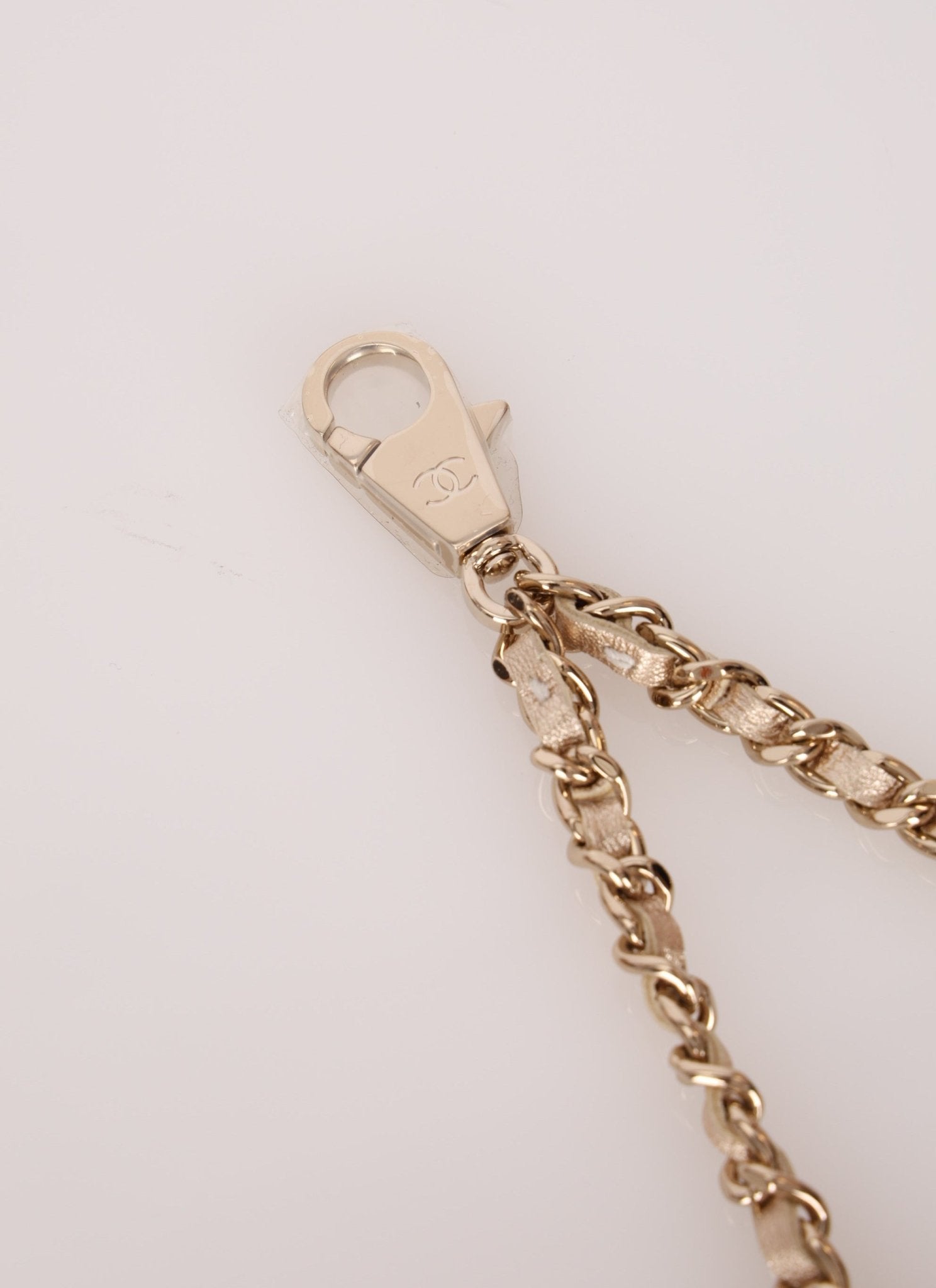 Chanel 2024 Gold Metallic Duo Coin Pouch - FashioNica