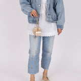 Chanel 2024 Gold Metallic Duo Coin Pouch - FashioNica